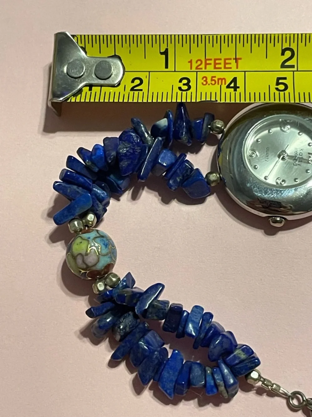 Kathy Ireland Lapis Cloisonné Watch #9330 💎
